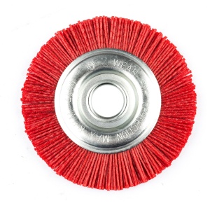 Perie Circulara Nylon Abraziv ROTOR, 12x125mm, P80, pentru inox