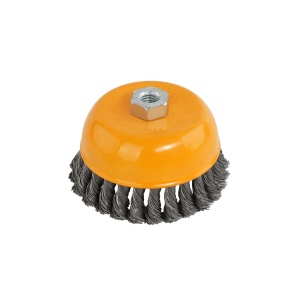 Perie Sarma Cupa Noduri Rasucite ROTOR, 125mm, M14, pentru polizor