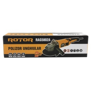 Polizor Unghiular ROTOR RAG5802A, 1400W, disc 180mm, cu perii - Img 5