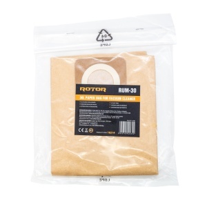 Sac Hartie 30L Aspirator Umed Uscat ROTOR RUM-30, filtrare superioara