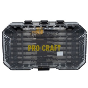Set biti PROCRAFT BS-37 , 37 piese , biti , adaptoare priza ,chei cu piulita - Img 2