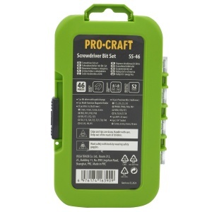 Set Biti ProCraft SS-46, 46 piese, pentru insurubat - Img 4