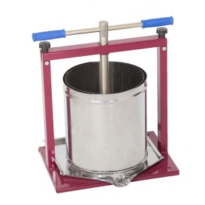 Teasc Presa Struguri Vilen, inox, 15L, fara picioare, pentru vin artizanal