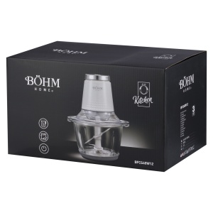 Tocator Electric de Alimente Bohm Home BFCG40W12, 400W, bol din sticla 1.2L, 4 lame - Img 13