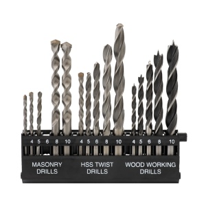 Trusa Burghie Lemn Piatra Metal ROTOR RBM15, 15 buc, set complet