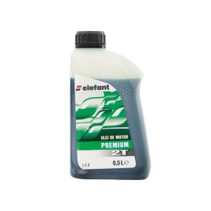 Ulei Premium Amestec 2T Elefant, 0.5L, verde, pentru drujbe si motocoase