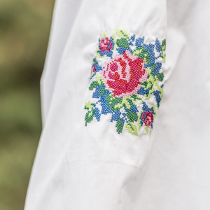 BLUZA BRODATA DIN POPLIN - Img 2