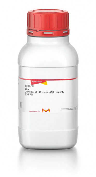 Zinc granular, 20-30 mesh, ACS reagent, ≥99.8%