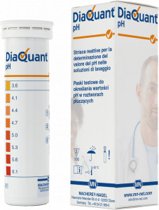 DiaQuant pH 3.6-6.1 - cutie 100 teste sticks 6 x 95 mm