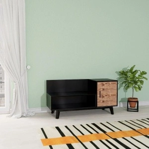 BANCĂ NOSTA 1 ușă și nișă, lemn masiv și MDF-120 x 45 x 60 cm