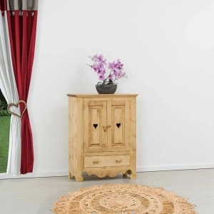 DULAP PANTOFI CHAMONIX 2 usi 1 sertar, Lemn masiv-88 x 43 x 115 cm
