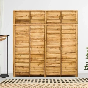 DULAP SUSPENDAT NORDA-CH 4 usi, lemn masiv-227 x 60 x 50 cm