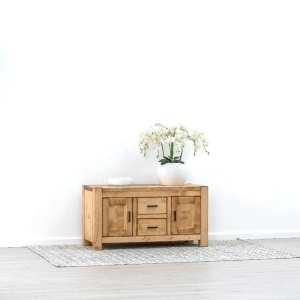 COMODĂ TVADRIANA 2 usi si 2 sertare, lemn masiv-120 x 50 x 62 cm