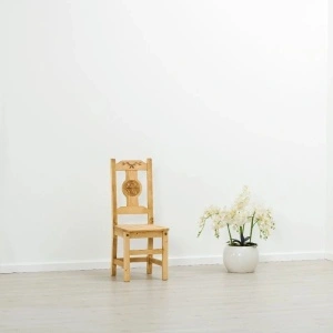 SCAUN CHALET gravat, Lemn masiv-40 x 42 x 101 cm