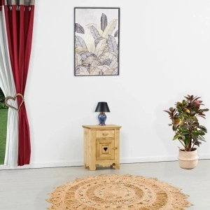 NOPTIERA CHAMONIX 1 usa 1 sertar, lemn masiv-46 x 35 x 60 cm