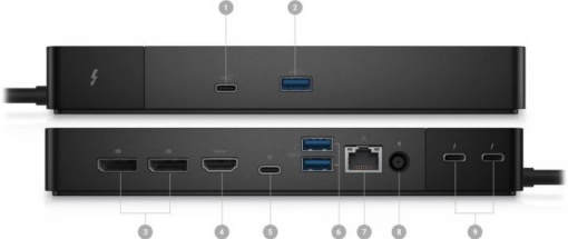 Dock docking station Dell WD22TB4 Thunderbolt usb-c alimentator 180W inclus