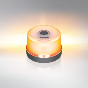 Girofar baliza V16 lampa semnalizare IP54 baterie 9V 2000 K Osram LEDguardian portocaliu - Img 2