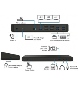 Docking station USB-C Gearlab triple 4K DisplayLink Apple Macbook Pro 12" 15" 16" - Img 2