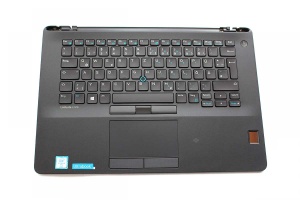 Tastatura iluminata cu palmrest si touchpad Dell Latitude E7470 QWERTZ refurbished - Img 1