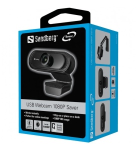 Camera web Sandberg Full HD 1920x1080 USB cu microfon 30fps 333-96