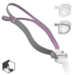 AirFit P10 for Her Nasal Pillows Mask with 3 Sizes Included - Img 1