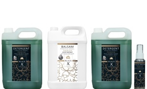 Black X New Formula - 2x Detergent Profesional + Balsam Hyper Parfumat