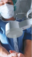 Filtru pentru decontaminarea apei de la dusuri spitale (impotriva Pseudomonas, Legionella)
