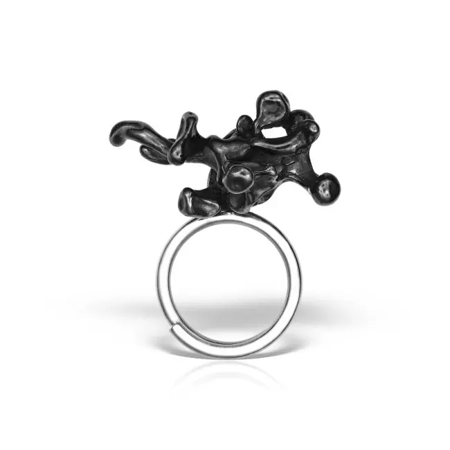 UMBRA Ring in 925 oxidized silver - Img 2