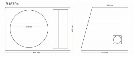 Incinta subwoofer universala, 380 mm, 70L - COD B1570s - Img 9