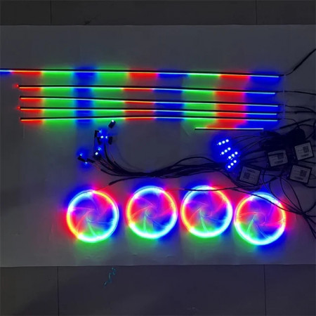 Kit upgrade Iluminare led difuzoare portiere pentru luminile Super Dynamics Pro - Img 3