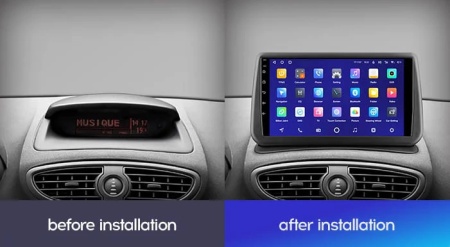 Navigatie Auto Teyes CC2 Plus Split Renault Clio 3 2005-2014 2+32GB 9" QLED Octa-core 1.8Ghz Android 4G Bluetooth 5.1 DSP - Img 3