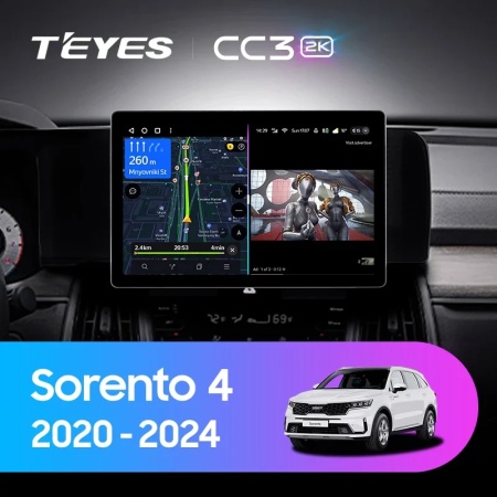 Navigatie Auto Teyes CC3 2K Kia Sorento 2020-2023 4+32GB 11" QLED Octa-core 2Ghz, Android 4G Bluetooth 5.1 DSP - Img 2