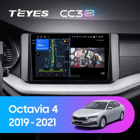 Navigatie Auto Teyes CC3 2K Skoda Octavia 4 2019-2023 4+64GB 10.36" QLED Octa-core 2Ghz, Android 4G Bluetooth 5.1 DSP - Img 2