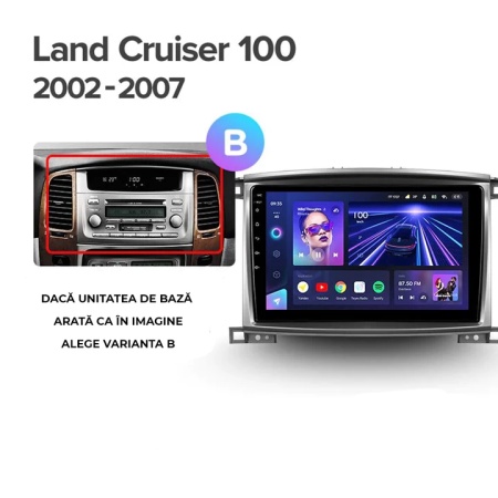 Navigatie Auto Teyes CC3 2K Toyota Land Cruiser LC J100 2002-2007 4+64GB 10.36" QLED Octa-core 2Ghz, Android 4G Bluetooth 5.1 DSP - Img 6