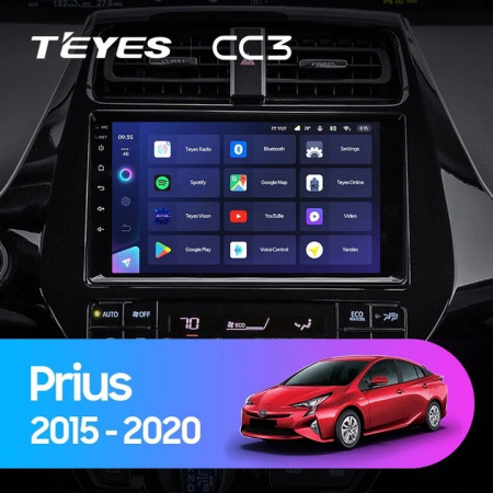 Navigatie Auto Teyes CC3 2K Toyota Prius XW50 2015-2020 4+64GB 9.5&quot; QLED Octa-core 2Ghz, Android 4G Bluetooth 5.1 DSP - Img 2
