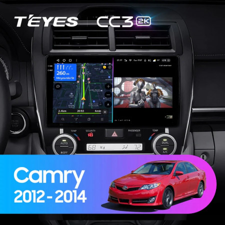 Navigatie Auto Teyes CC3 360° Toyota Camry 7 USA 2014-2017 6+128GB 10.2" QLED Octa-core 1.8Ghz, Android 4G Bluetooth 5.1 DSP - Img 2