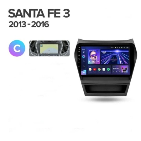Navigatie Auto Teyes CC3 Hyundai Santa Fe 3 2013-2018 4+64GB 9" QLED Octa-core 1.8Ghz Android 4G Bluetooth 5.1 DSP - Img 10
