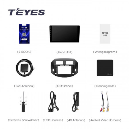 Navigatie Auto Teyes CC3 Toyota RAV4 XA30 2005-2013 4+32GB 10.2&quot; QLED Octa-core 1.8Ghz Android 4G Bluetooth 5.1 DSP - Img 8