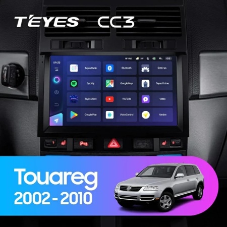 Navigatie Auto Teyes CC3 Volkswagen Touareg 1 2002-2010 6+128GB 9" QLED Octa-core 1.8Ghz, Android 4G Bluetooth 5.1 DSP - Img 2