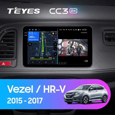 Navigatie Auto Teyes CC3L Honda HR-V 2015-2022 4+64GB 9" IPS Octa-core 1.6Ghz, Android 4G Bluetooth 5.1 DSP - Img 2