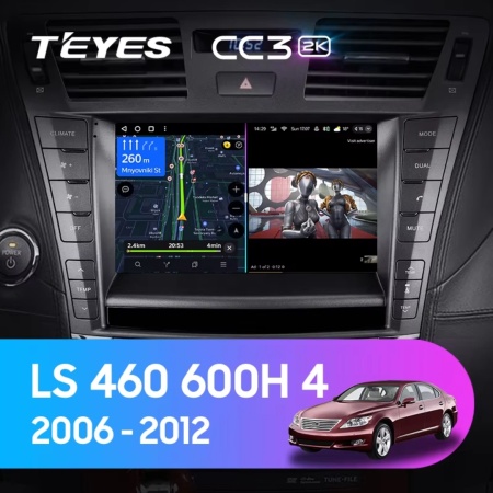 Navigatie Auto Teyes CC3L Lexus LS 2006-2012 4+64GB 9" IPS Octa-core 1.6Ghz, Android 4G Bluetooth 5.1 DSP - Img 2