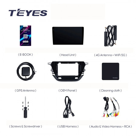 Navigatie Auto Teyes CC3L Opel Corsa F 2019-2023 4+64GB 9" IPS Octa-core 1.6Ghz, Android 4G Bluetooth 5.1 DSP - Img 6