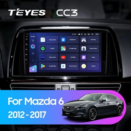 Navigatie Auto Teyes CC3L WiFi Mazda 6 2012-2017 2+32GB 9" IPS Quad-core 1.3Ghz, Android Bluetooth 5.1 DSP - Img 2