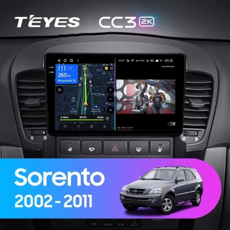 Navigatie Auto Teyes CC4 Kia Sorento 2002-2010 6+128GB 9.5" QLED Octa-core 2.7Ghz, Android 4G Bluetooth 5.1 DSP - Img 2