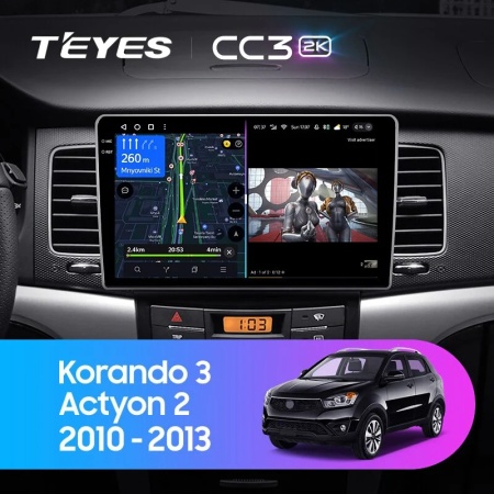 Navigatie Auto Teyes CC4 SsangYong Korando 3 2010-2013 6+64GB 9.5" QLED Octa-core 2.7Ghz, Android 4G Bluetooth 5.1 DSP - Img 2