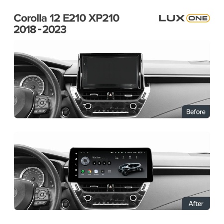 Navigatie Auto Teyes Lux One 360° Toyota Corolla 12 2018-2020 6+128GB 12.3" IPS Octa-core 2Ghz, Android 4G Bluetooth 5.1 DSP - Img 3
