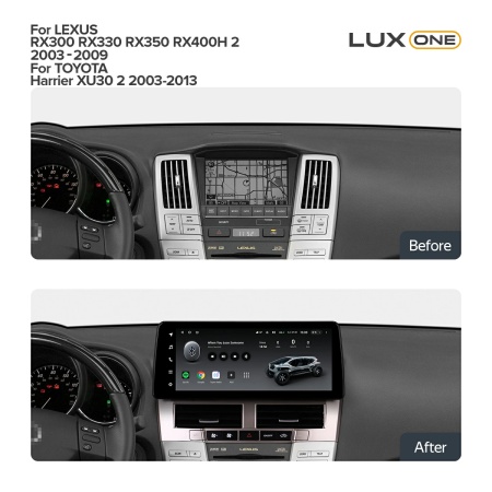 Navigatie Auto Teyes Lux One 360° Toyota Harrier 2003-2013 6+128GB 12.3" IPS Octa-core 2Ghz, Android 4G Bluetooth 5.1 DSP - Img 3
