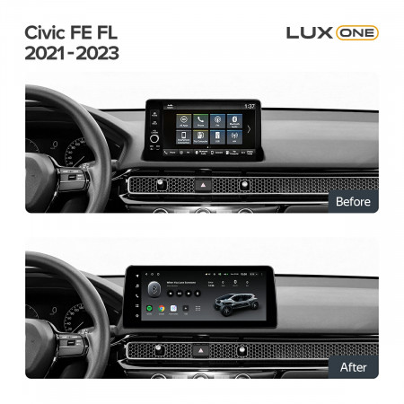 Navigatie Auto Teyes Lux One Honda Civic 11 2021-2023 6+128GB 12.3" IPS Octa-core 2Ghz, Android 4G Bluetooth 5.1 DSP - Img 3
