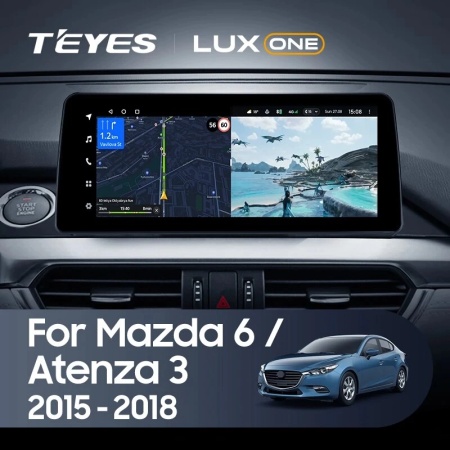 Navigatie Auto Teyes Lux One Mazda 6 2012-2017 6+128GB 12.3" IPS Octa-core 2Ghz, Android 4G Bluetooth 5.1 DSP - Img 2