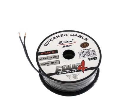 Cablu boxe Four Connect, 4-800236, Stage 2, Rola 30 M, 2 x 2.5 mm2, OFC - Img 2